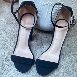 Madden Girl Black Ankle Strap Heels